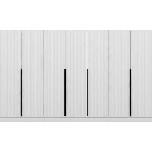 Vaatekaappi Linento Furniture Kale Plus 7788 210x315cm valkoinen