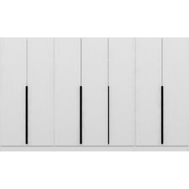 Vaatekaappi Linento Furniture Kale Plus 7788 210x315cm valkoinen