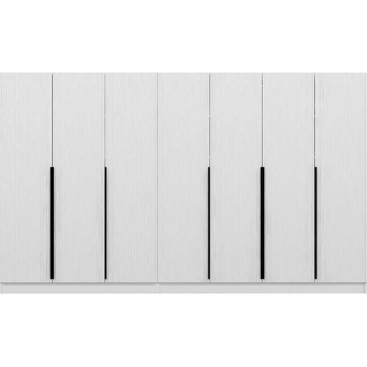 Vaatekaappi Linento Furniture Kale Plus 7789 210x315cm valkoinen