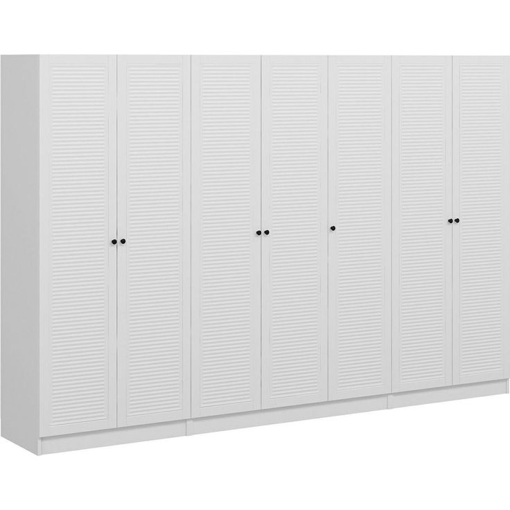 Vaatekaappi Linento Furniture Kale Mebran 8425 210x315cm valkoinen