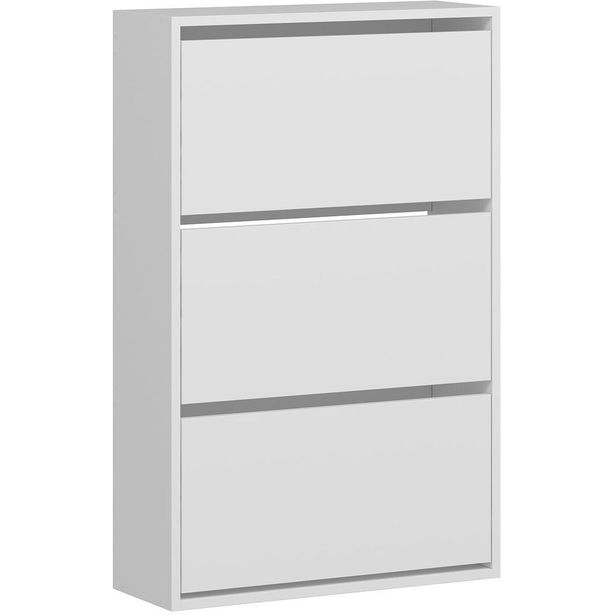 Kenkäkaappi Linento Furniture Lupa 3, valkoinen