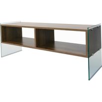 TV-taso Linento Furniture TV404 pähkinä/kirkas