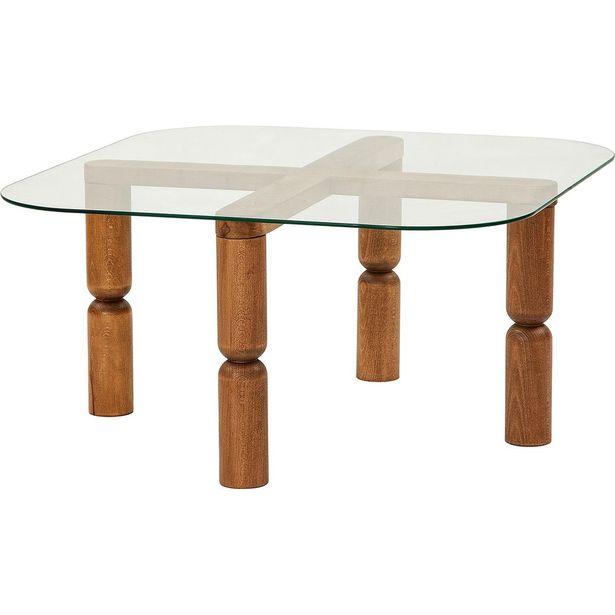 Sohvapöytä Linento Furniture Kei pähkinä/kirkas