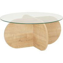 Sohvapöytä Linento Furniture Bubble tammi/kirkas