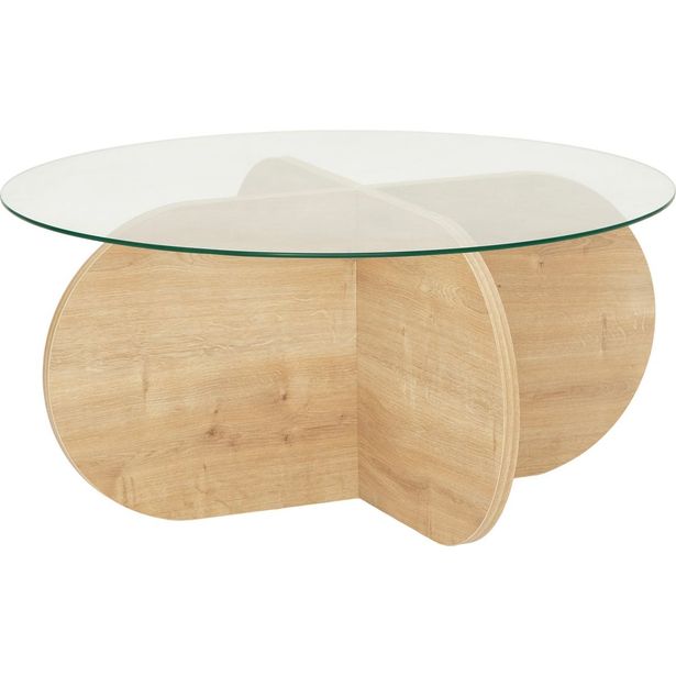 Sohvapöytä Linento Furniture Bubble tammi/kirkas