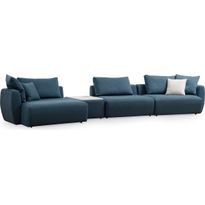 Sohva Linento Furniture Maya CL-T-O1-1R 4-istuttava sininen