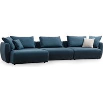 Sohva Linento Furniture Maya CL-O1-1R 4-istuttava sininen