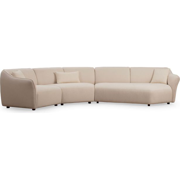 Kulmasohva Linento Furniture Mentis L1-CX-2XR 4-istuttava kerma
