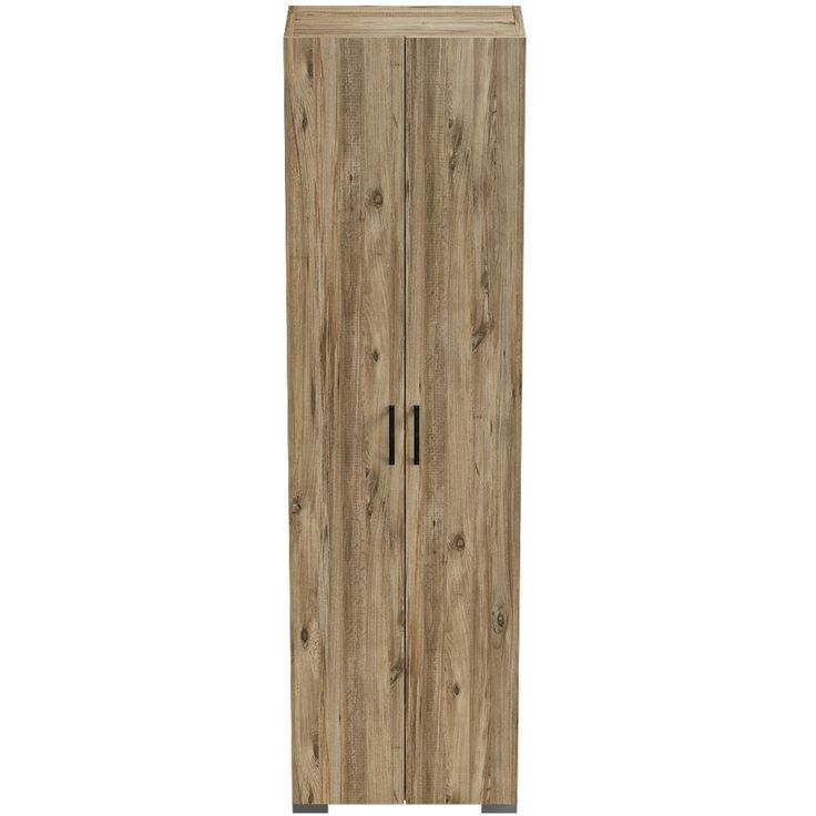 Kaappi Linento Furniture 2 Kapak 8 Raf, ruskea