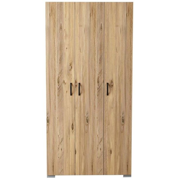 Vaatekaappi Linento Furniture Feraye 3 Kapakli, ruskea