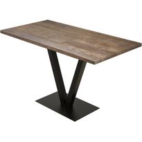 Ruokapöytä Linento Furniture Sun pähkinä/musta