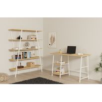 Työpöytä ja kirjahylly Linento Furniture Dobra