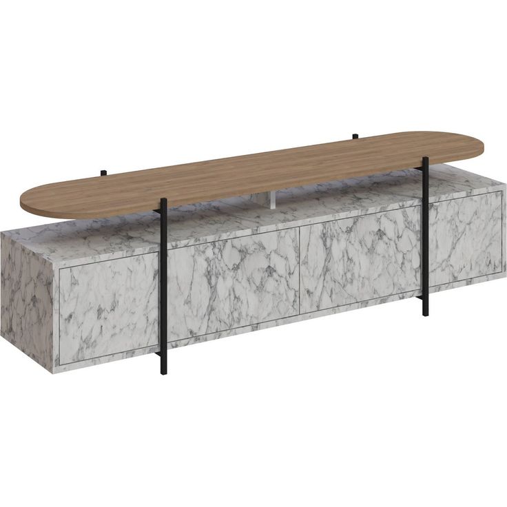TV-taso Linento Furniture Hanley harmaa/tammi