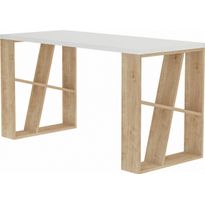 Työpöytä Linento Furniture Honey valkoinen/tammi
