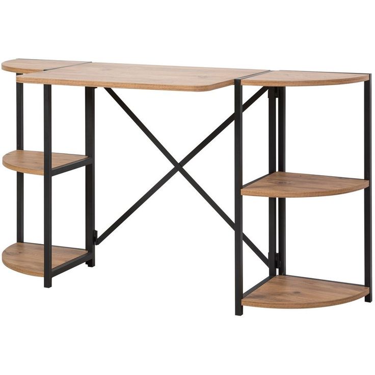 Työpöytä Linento Furniture Mayra Rafix, ruskea