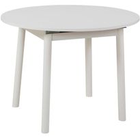 Jatkettava ruokapöytä Linento Furniture Oliver, valkoinen, Verkkokaupan poistotuote