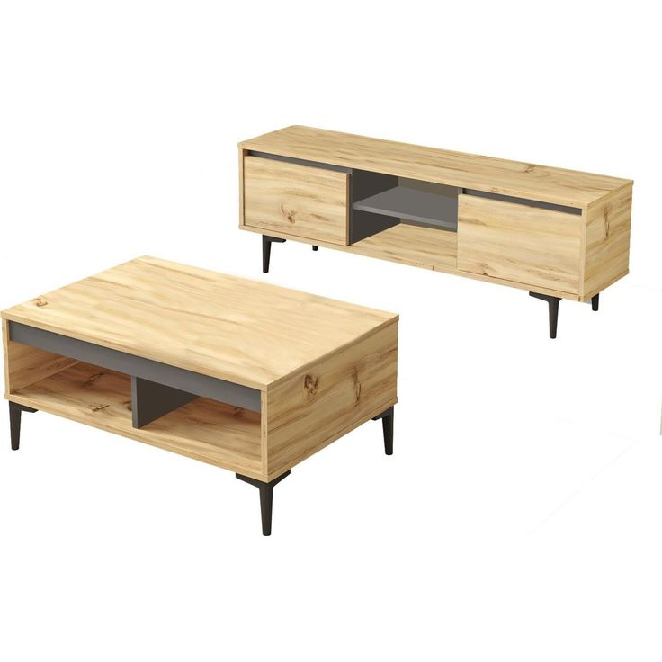 Huonekalusetti Linento Furniture AR12-KA tammi/antrasiitti