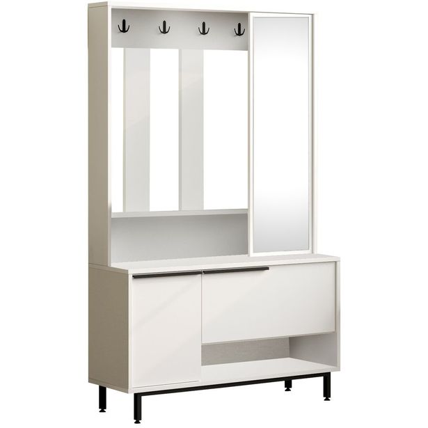 Eteisnaulakko Linento Furniture ON11-W, valkoinen