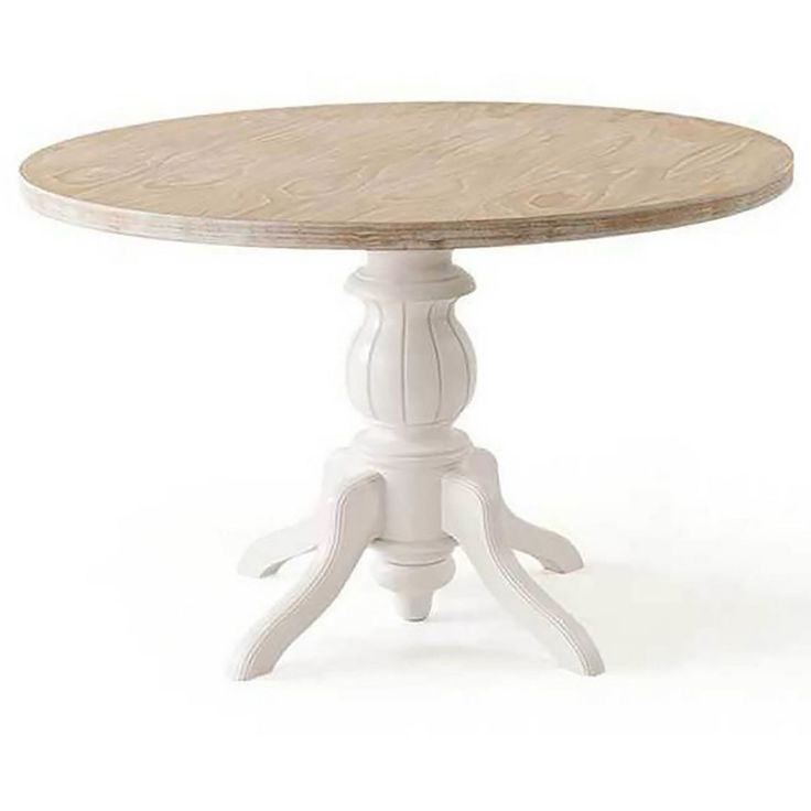 Ruokapöytä Linento Furniture Albero06, Ø120cm, ruskea/valkoinen