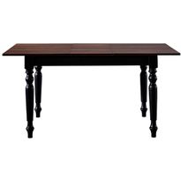 Jatkettava ruokapöytä Linento Furniture Albero14, 120/160x80cm, ruskea/valkoinen