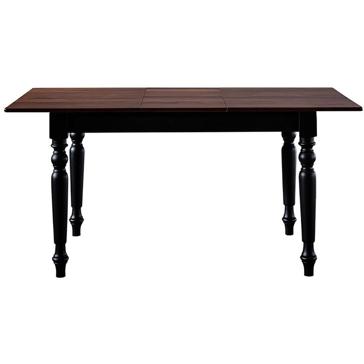 Jatkettava ruokapöytä Linento Furniture Albero14, 120/160x80cm, ruskea/valkoinen