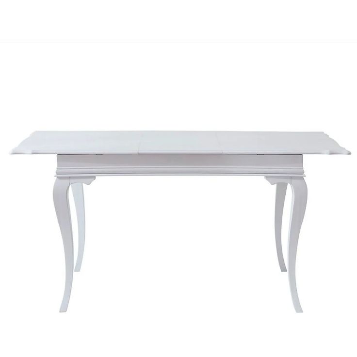 Jatkettava ruokapöytä Linento Furniture Albero28, 120/160x80cm, valkoinen