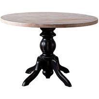 Ruokapöytä Linento Furniture Albero32, Ø115cm, musta/ruskea