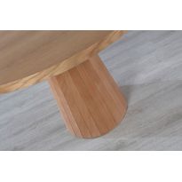Ruokapöytä Linento Furniture Albero147, Ø100cm, ruskea
