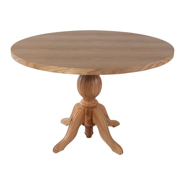Ruokapöytä Linento Furniture Albero155, Ø120cm, ruskea