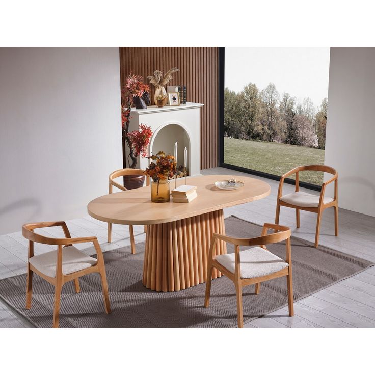 Ruokapöytä Linento Furniture Atlantis, 170x90cm, ruskea