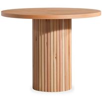 Ruokapöytä Linento Furniture Lova, Ø100cm, ruskea