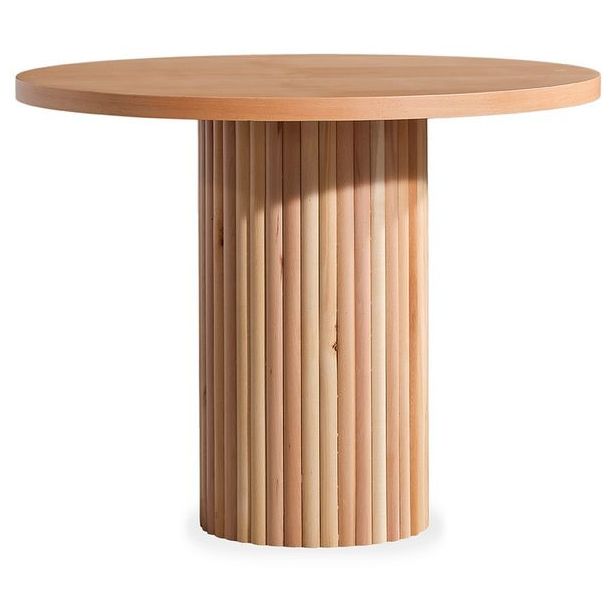 Ruokapöytä Linento Furniture Lova, Ø100cm, ruskea