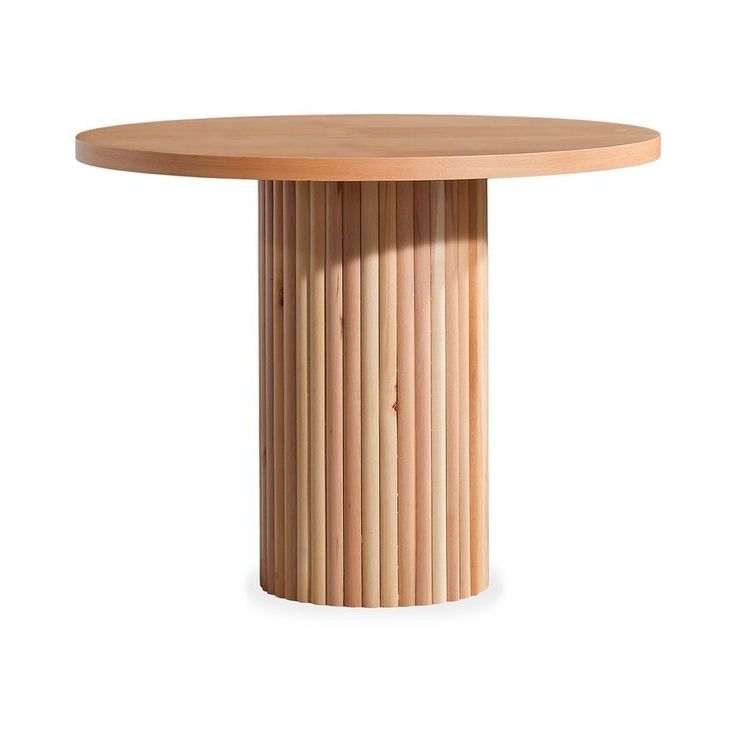 Ruokapöytä Linento Furniture Lova, Ø100cm, ruskea
