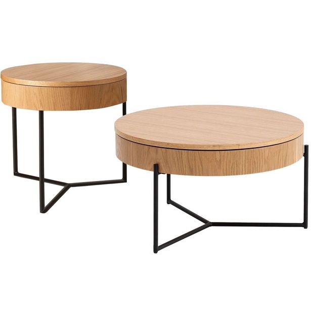 Sohvapöytä Linento Furniture Islo 2-osainen natural