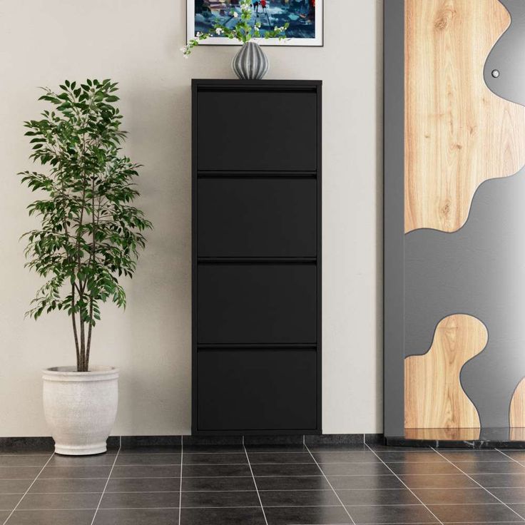Kenkäkaappi Linento Furniture 4 Piece Metal, 50x163cm