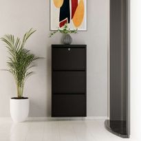 Kenkäkaappi Linento Furniture Locking 3 Piece Metal, 50x103cm