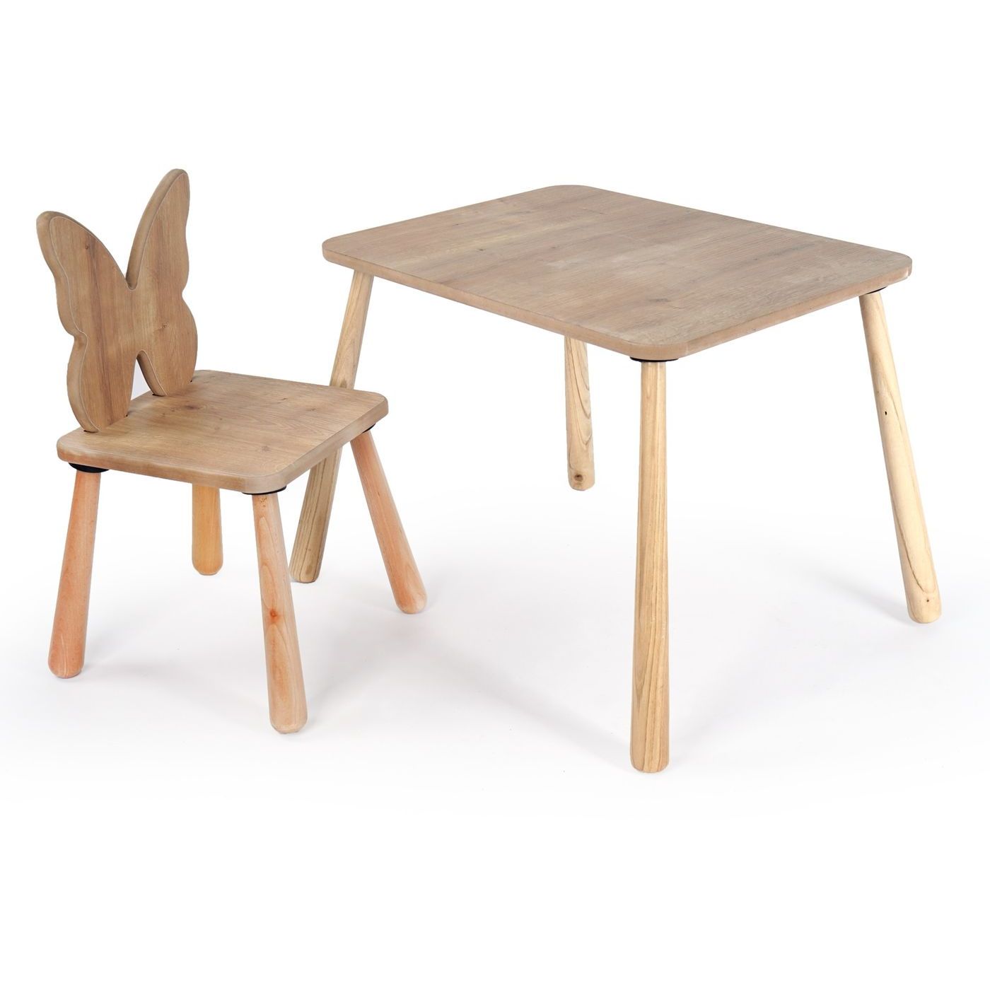 Lasten pöytäsetti Linento Furniture BLTYZ-AKTV062, vaaleanruskea