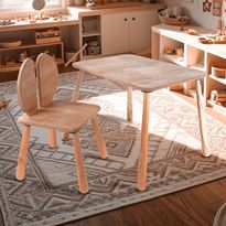 Lasten pöytäsetti Linento Furniture BLTYZ-AKTV064, vaaleanruskea