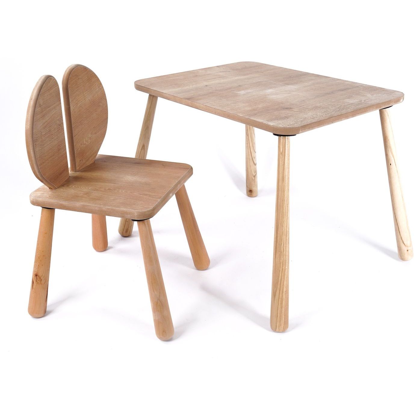Lasten pöytäsetti Linento Furniture BLTYZ-AKTV064, vaaleanruskea