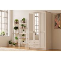 Vaatekaappi Linento Furniture Rb-119-01, 105x184cm, mattavalkoinen