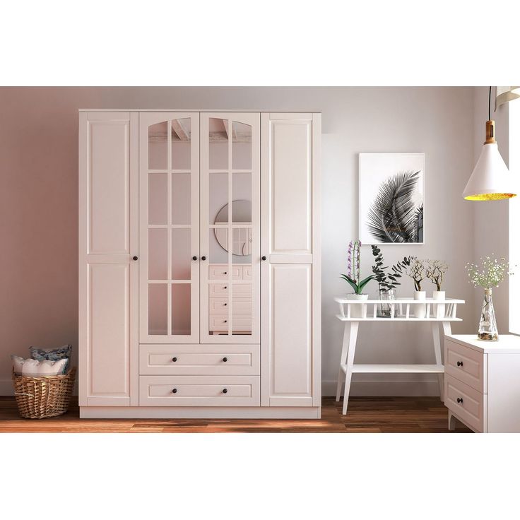 Vaatekaappi Linento Furniture Rb-012, 140x180cm, mattavalkoinen