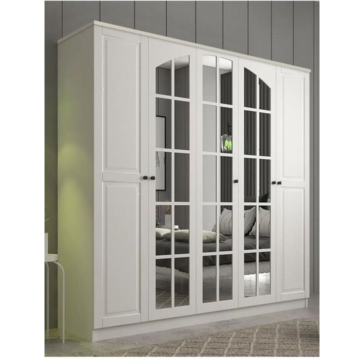 Vaatekaappi Linento Furniture Rb-016, 175x184cm, mattavalkoinen