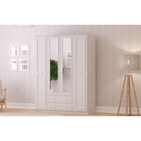 Vaatekaappi Linento Furniture Rb-186-03, 140x210cm, mattavalkoinen