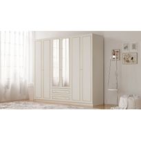 Vaatekaappi Linento Furniture Rb-085-02, 210x210cm, mattavalkoinen