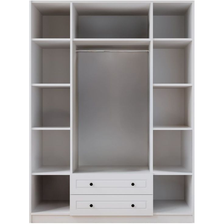 Vaatekaappi Linento Furniture Rb-185-18, 140x240cm, mattavalkoinen