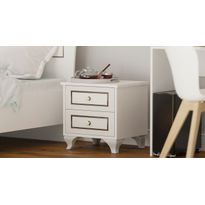 Yöpöytä Linento Furniture Rb-103, 40x45cm, mattavalkoinen