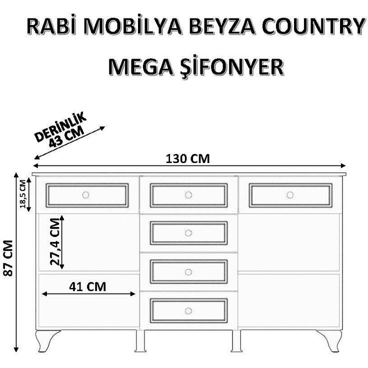 Lipasto Linento Furniture Rb-025-01, 130x87cm, mattavalkoinen