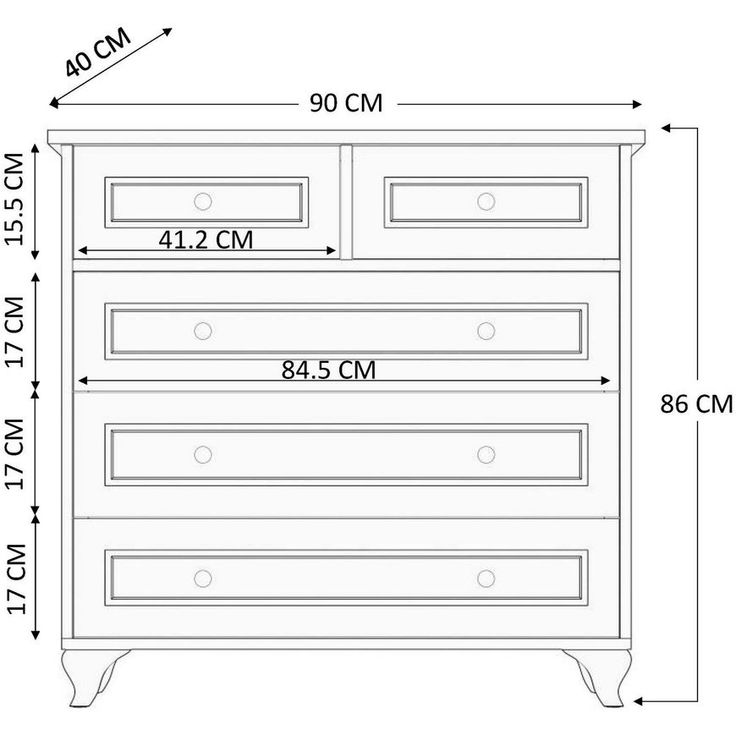 Lipasto Linento Furniture Rb-020-02, 90x86cm, mattavalkoinen