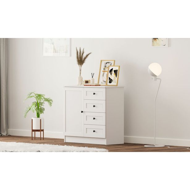 Lipasto Linento Furniture Rb-168-04-002, 87x85cm, mattavalkoinen