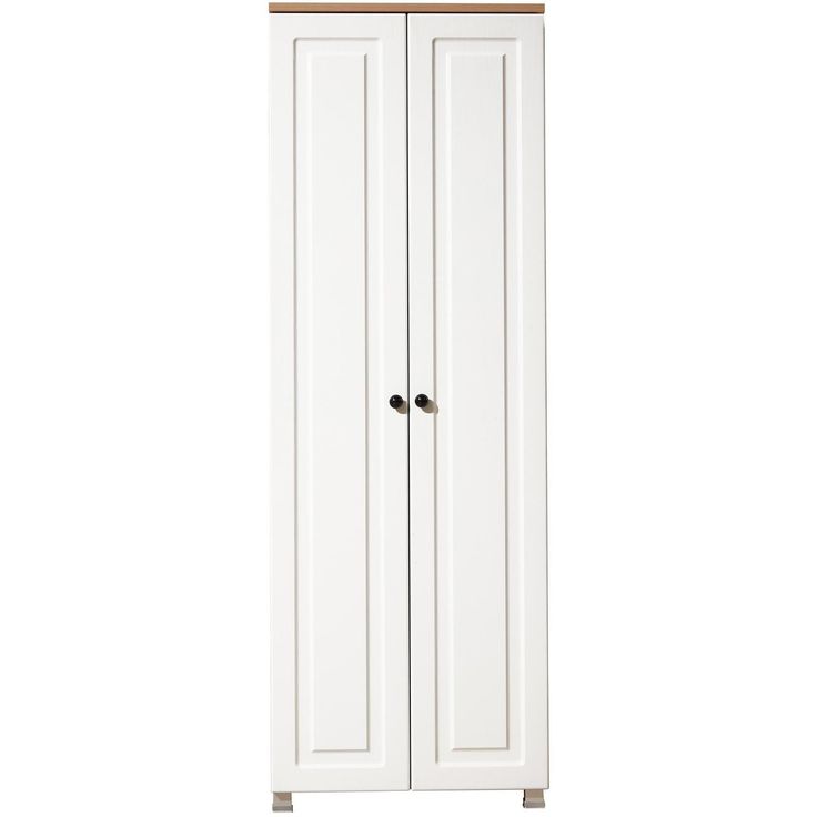 Vaatekaappi Linento Furniture Tuvalle 037 60cm valkoinen/tammi